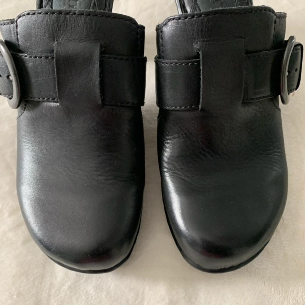 🖤 Born Leather Buckled Mules/Clogs - Picture 3 of 7